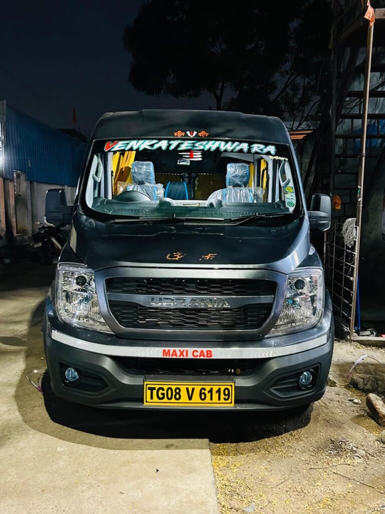 12 seater force urbania rent in hyderabad